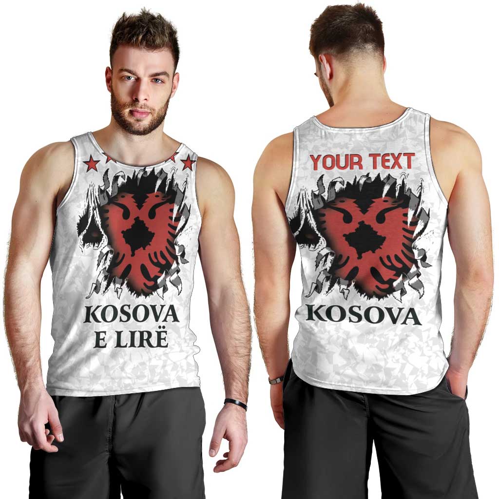 Personalized Kosova E Lire Men Tank Top Kosova Albanian Flag - Wonder Print Shop