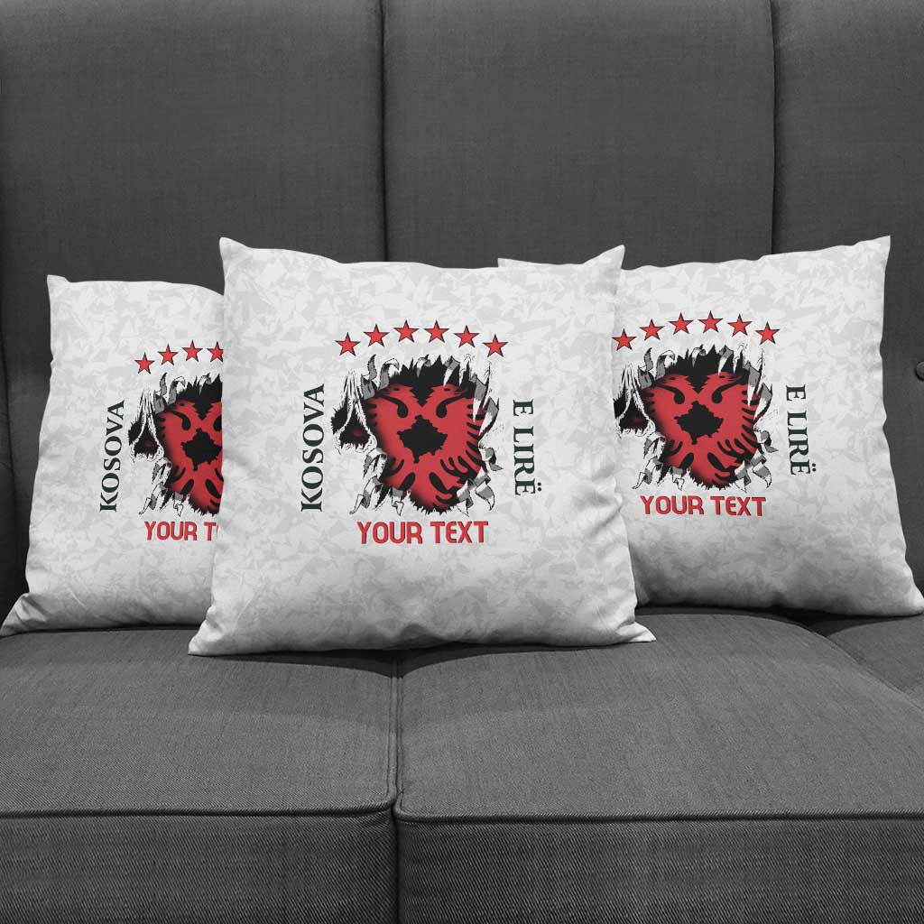Personalized Kosova E Lire Pillow Cover Kosova Albanian Flag - Wonder Print Shop