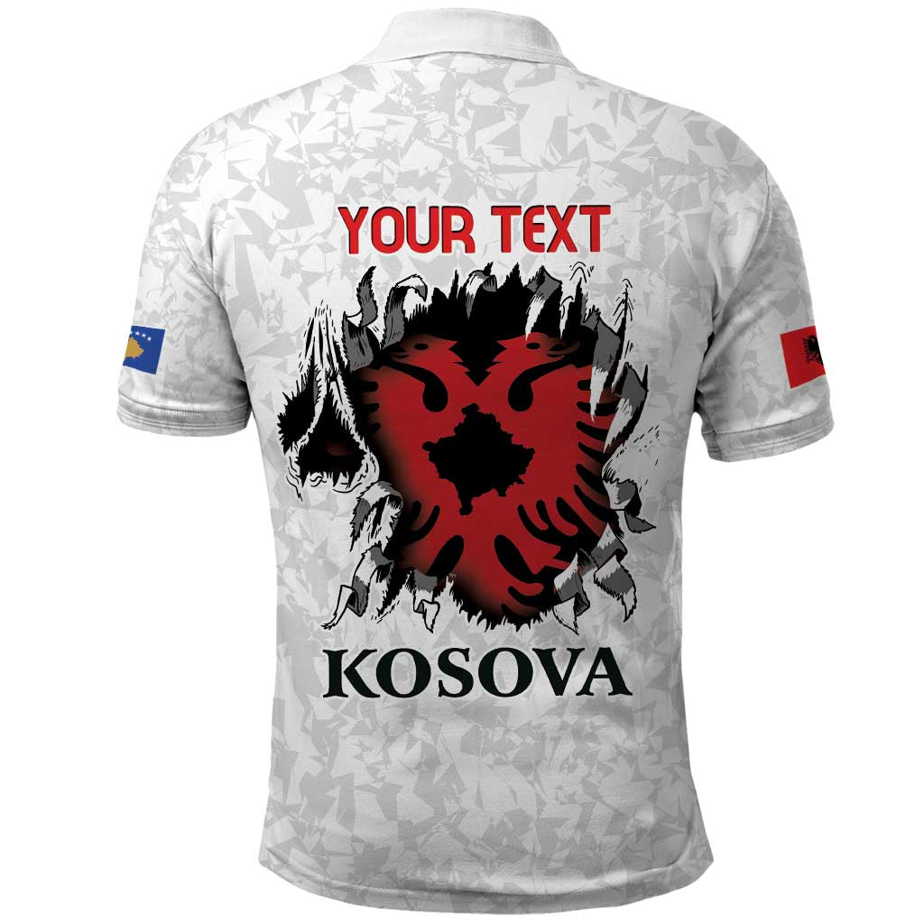 Personalized Kosova E Lire Polo Shirt Kosova Albanian Flag - Wonder Print Shop