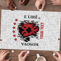 Personalized Kosova E Lire Puzzle Kosova Albanian Flag - Wonder Print Shop