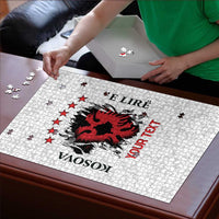 Personalized Kosova E Lire Puzzle Kosova Albanian Flag - Wonder Print Shop