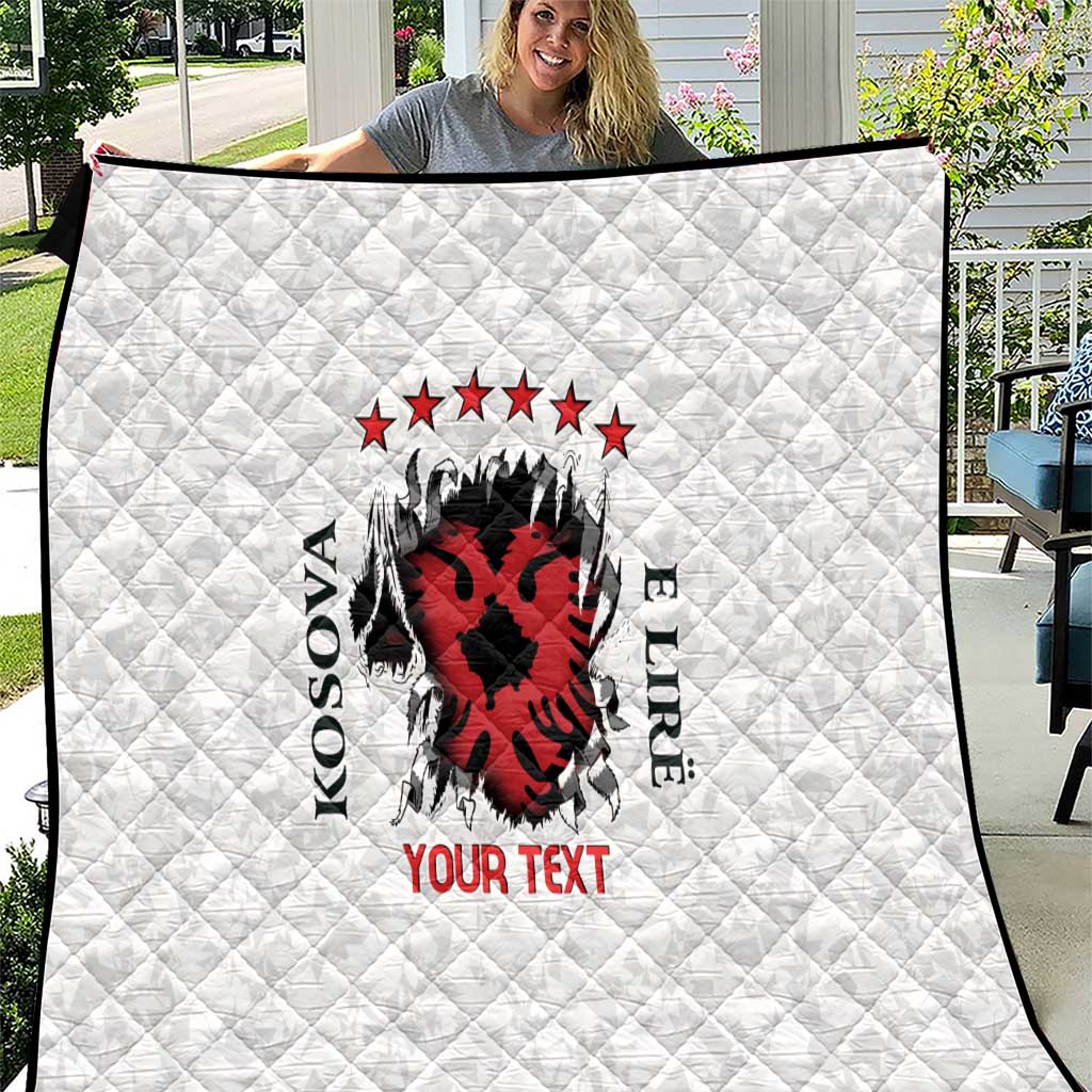 Personalized Kosova E Lire Quilt Kosova Albanian Flag - Wonder Print Shop