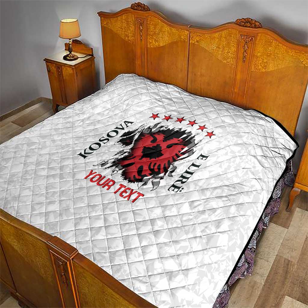 Personalized Kosova E Lire Quilt Kosova Albanian Flag - Wonder Print Shop
