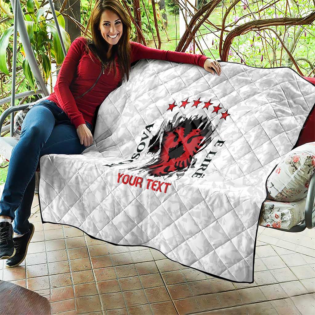 Personalized Kosova E Lire Quilt Kosova Albanian Flag - Wonder Print Shop