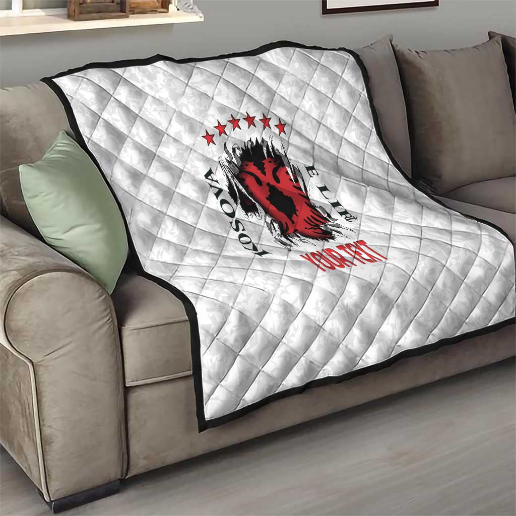 Personalized Kosova E Lire Quilt Kosova Albanian Flag - Wonder Print Shop