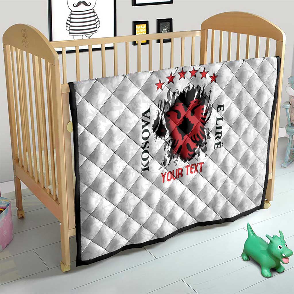 Personalized Kosova E Lire Quilt Kosova Albanian Flag - Wonder Print Shop