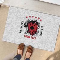 Personalized Kosova E Lire Rubber Doormat Kosova Albanian Flag - Wonder Print Shop