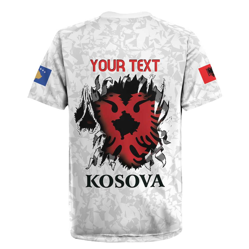 Personalized Kosova E Lire Rugby Jersey Kosova Albanian Flag - Wonder Print Shop