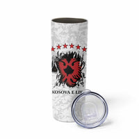 Personalized Kosova E Lire Skinny Tumbler Kosova Albanian Flag - Wonder Print Shop