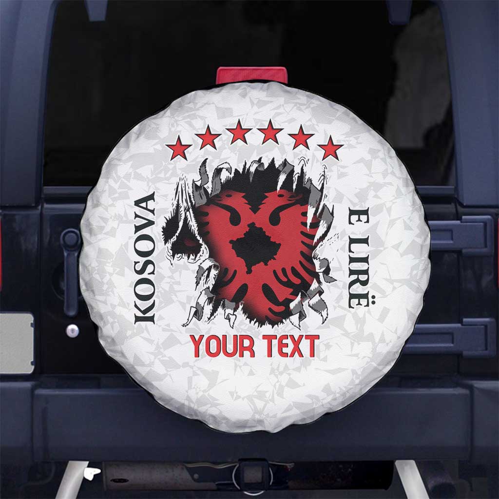 Personalized Kosova E Lire Spare Tire Cover Kosova Albanian Flag - Wonder Print Shop