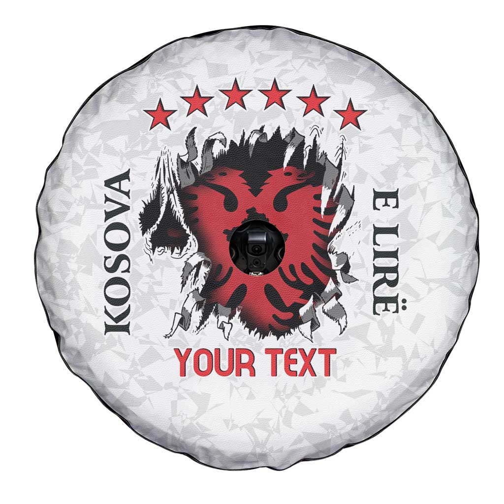 Personalized Kosova E Lire Spare Tire Cover Kosova Albanian Flag - Wonder Print Shop