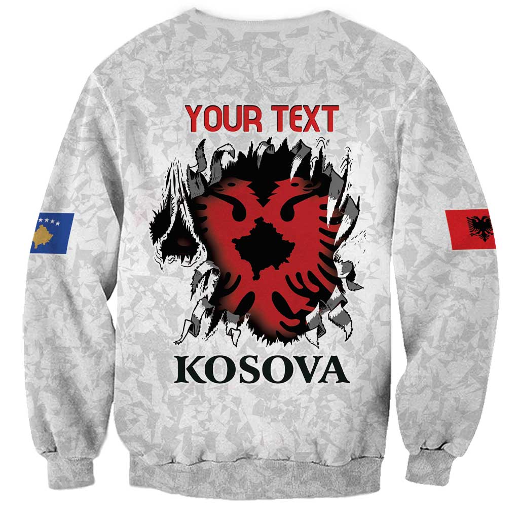 Personalized Kosova E Lire Sweatshirt Kosova Albanian Flag - Wonder Print Shop