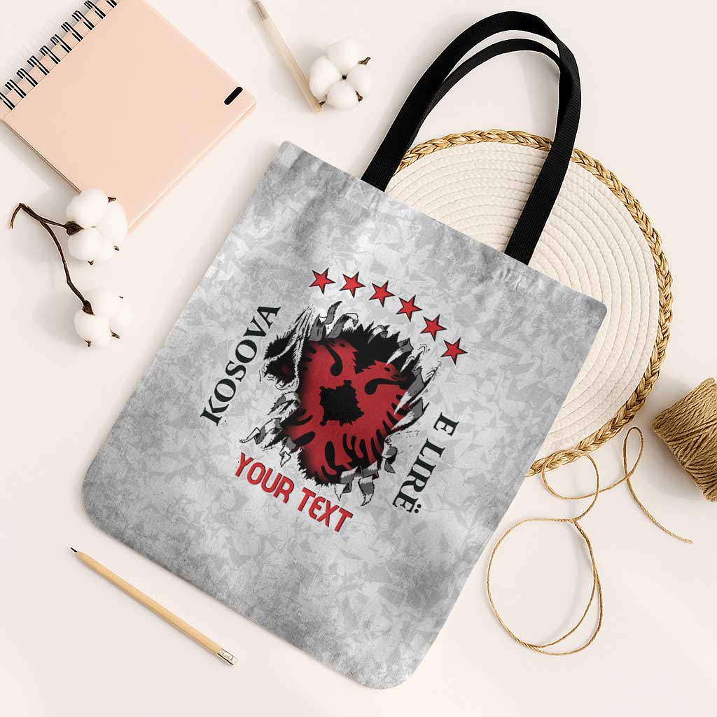 Personalized Kosova E Lire Tote Bag Kosova Albanian Flag - Wonder Print Shop