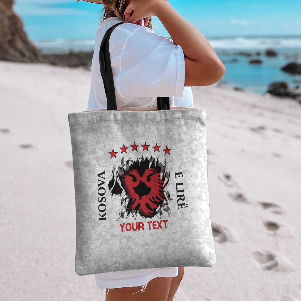 Personalized Kosova E Lire Tote Bag Kosova Albanian Flag - Wonder Print Shop