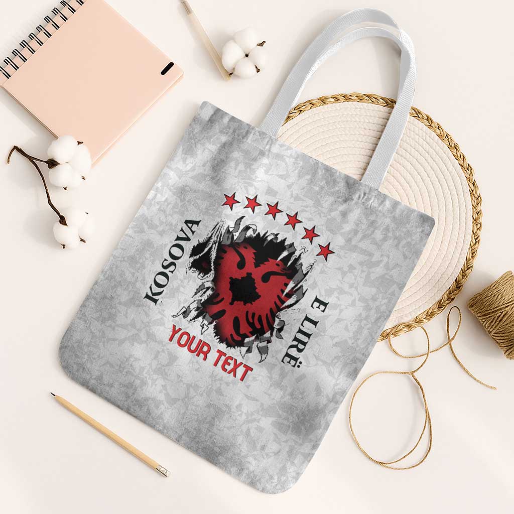 Personalized Kosova E Lire Tote Bag Kosova Albanian Flag - Wonder Print Shop