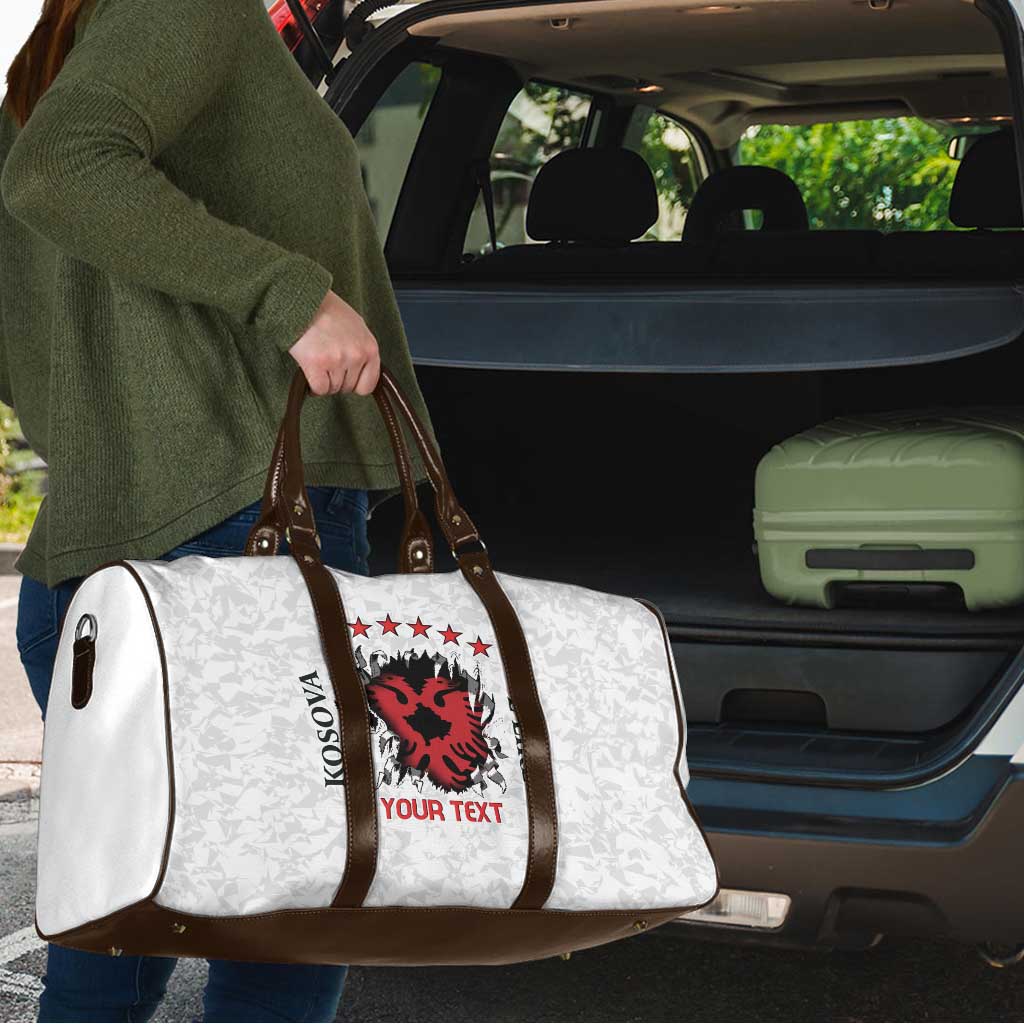 Personalized Kosova E Lire Travel Bag Kosova Albanian Flag - Wonder Print Shop