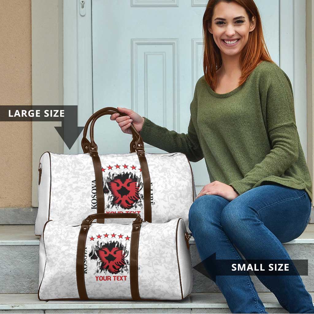 Personalized Kosova E Lire Travel Bag Kosova Albanian Flag - Wonder Print Shop