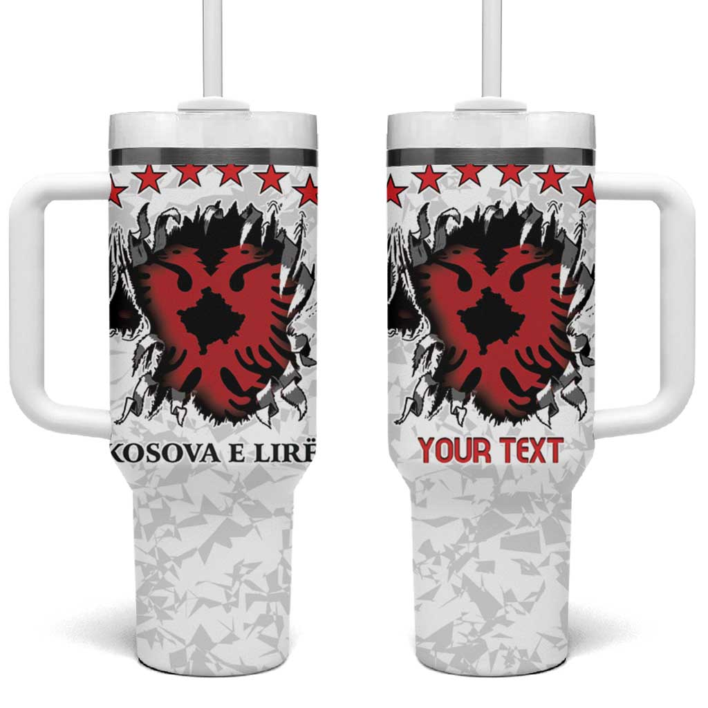 Personalized Kosova E Lire Tumbler With Handle Kosova Albanian Flag - Wonder Print Shop
