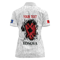 Personalized Kosova E Lire Women Polo Shirt Kosova Albanian Flag - Wonder Print Shop