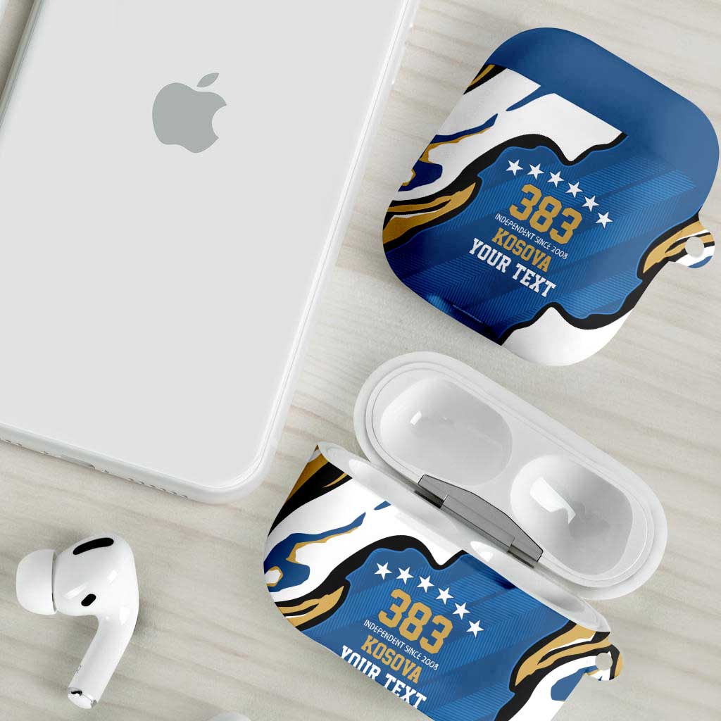 Personalized Kosova Nje Komb Nje Gjak AirPods Case Kosova 383 Independent Sice 2008 - Wonder Print Shop