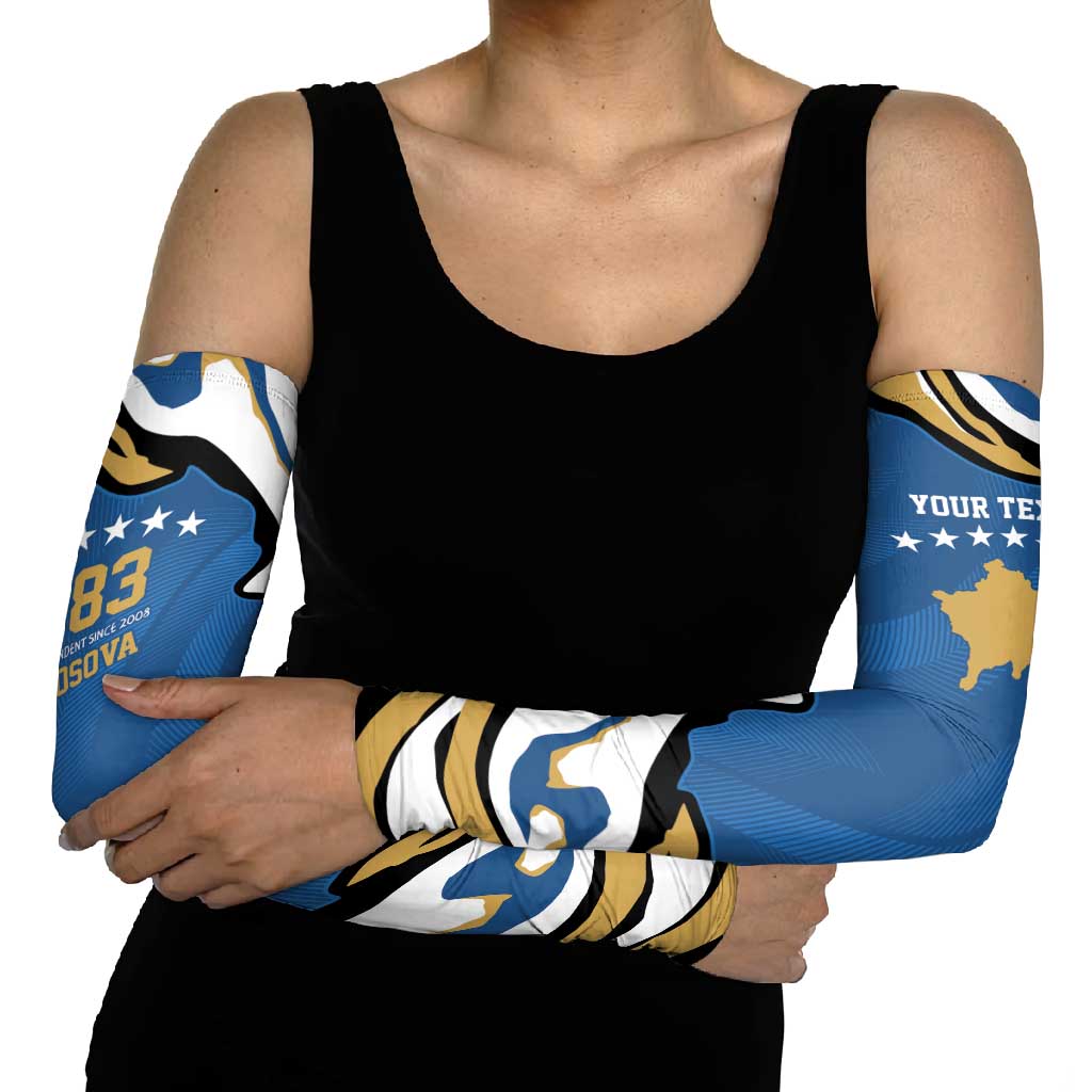 Personalized Kosova Nje Komb Nje Gjak Arm Sleeves Kosova 383 Independent Sice 2008 - Wonder Print Shop