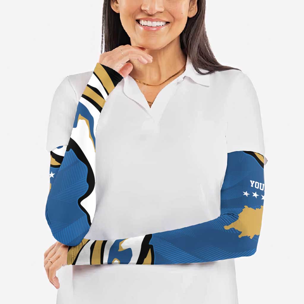 Personalized Kosova Nje Komb Nje Gjak Arm Sleeves Kosova 383 Independent Sice 2008 - Wonder Print Shop