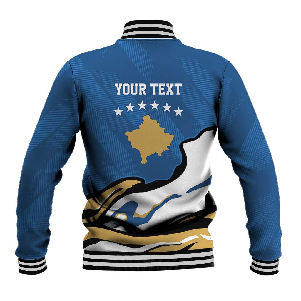 Personalized Kosova Nje Komb Nje Gjak Baseball Jacket Kosova 383 Independent Sice 2008 - Wonder Print Shop