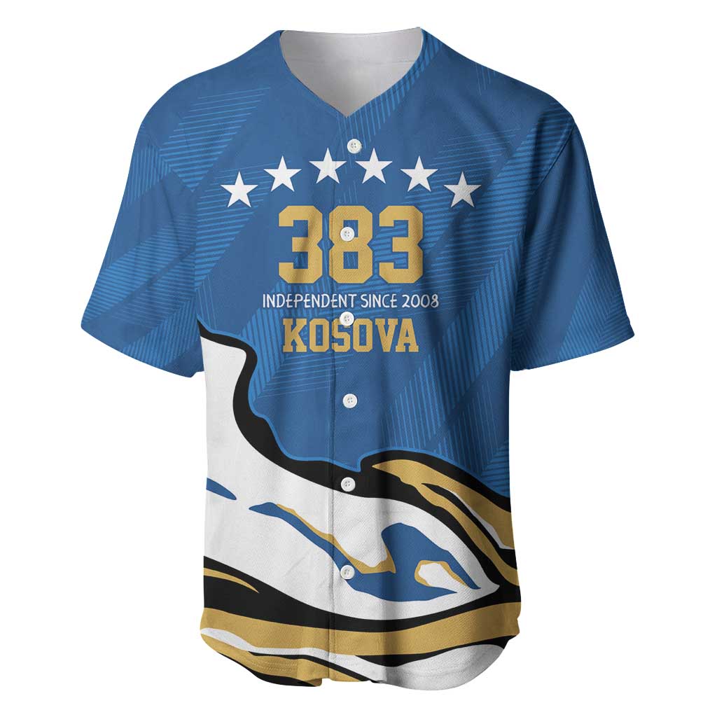Personalized Kosova Nje Komb Nje Gjak Baseball Jersey Kosova 383 Independent Sice 2008 - Wonder Print Shop