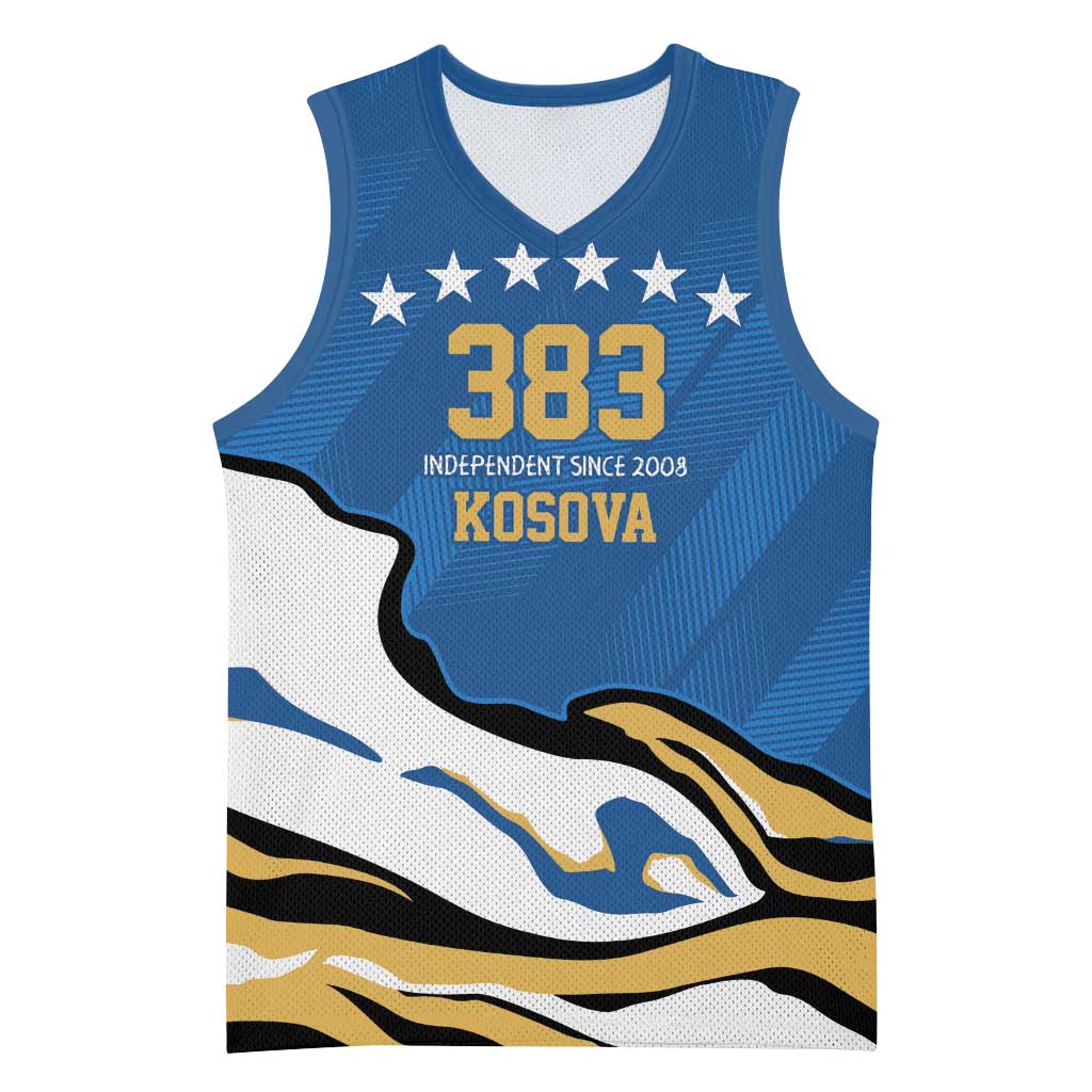 Personalized Kosova Nje Komb Nje Gjak Basketball Jersey Kosova 383 Independent Sice 2008 - Wonder Print Shop