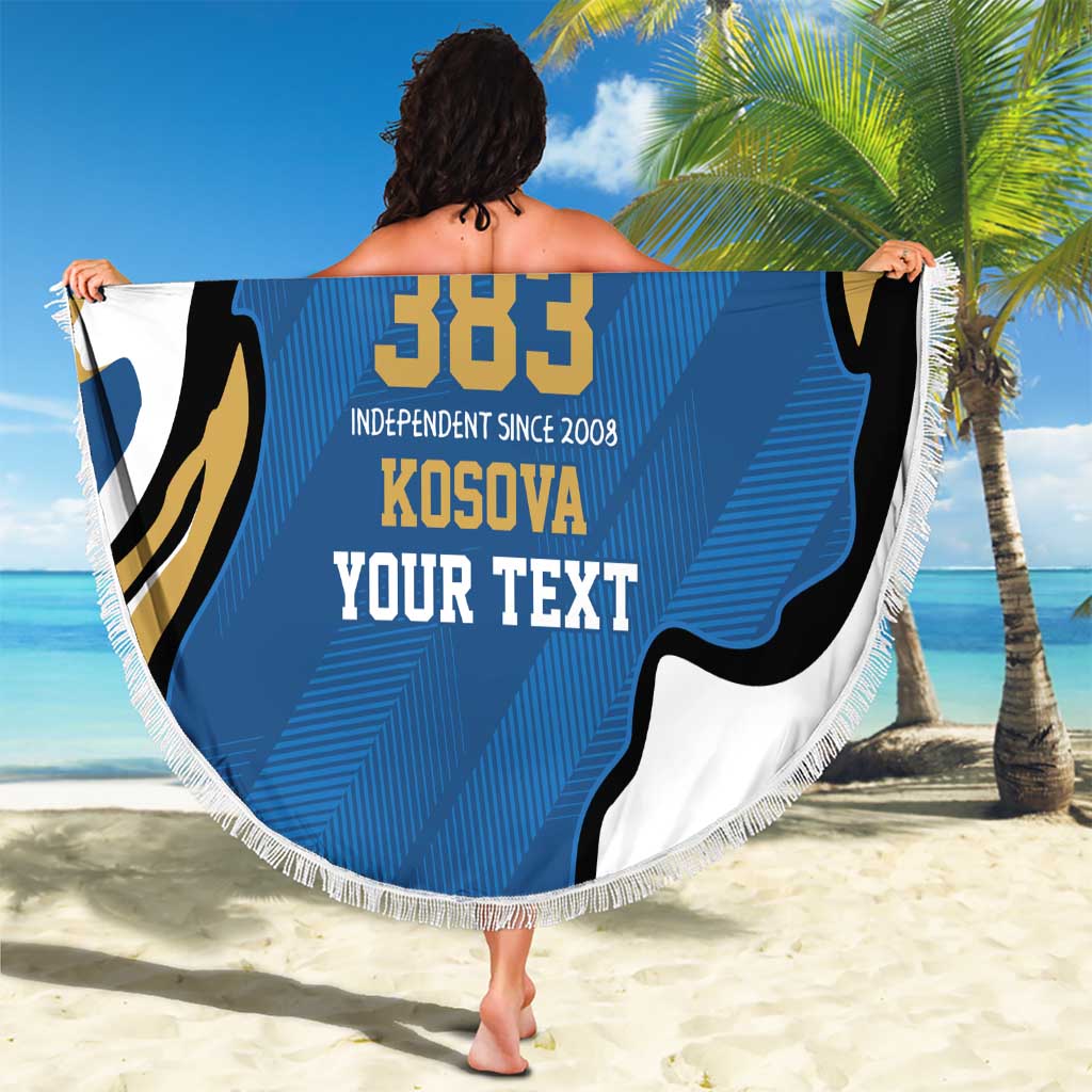 Personalized Kosova Nje Komb Nje Gjak Beach Blanket Kosova 383 Independent Sice 2008 - Wonder Print Shop