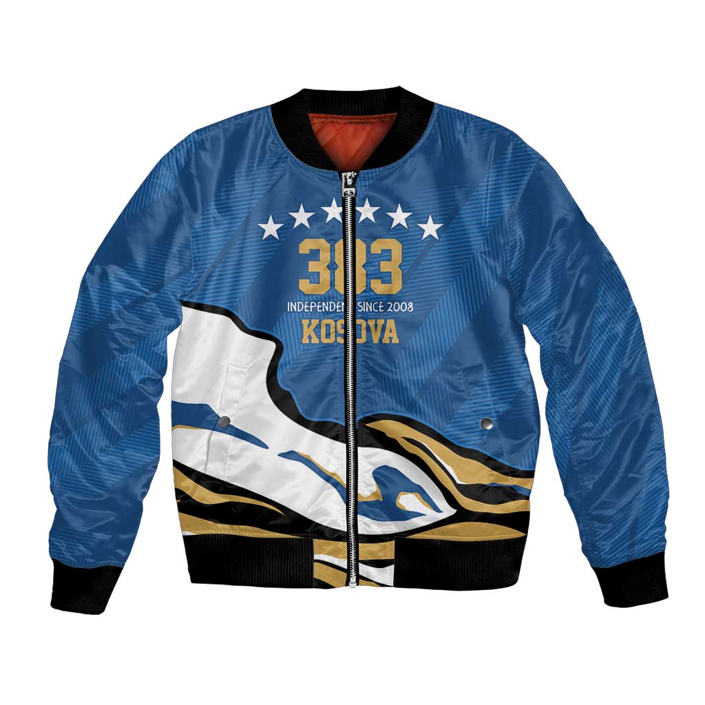 Personalized Kosova Nje Komb Nje Gjak Bomber Jacket Kosova 383 Independent Sice 2008 - Wonder Print Shop