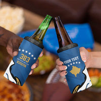 Personalized Kosova Nje Komb Nje Gjak 4 in 1 Can Cooler Tumbler Kosova 383 Independent Sice 2008 - Wonder Print Shop