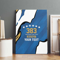 Personalized Kosova Nje Komb Nje Gjak Canvas Wall Art Kosova 383 Independent Sice 2008 - Wonder Print Shop