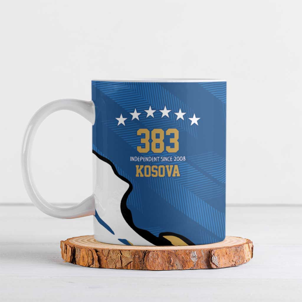 Personalized Kosova Nje Komb Nje Gjak Ceramic Mug Kosova 383 Independent Sice 2008 - Wonder Print Shop