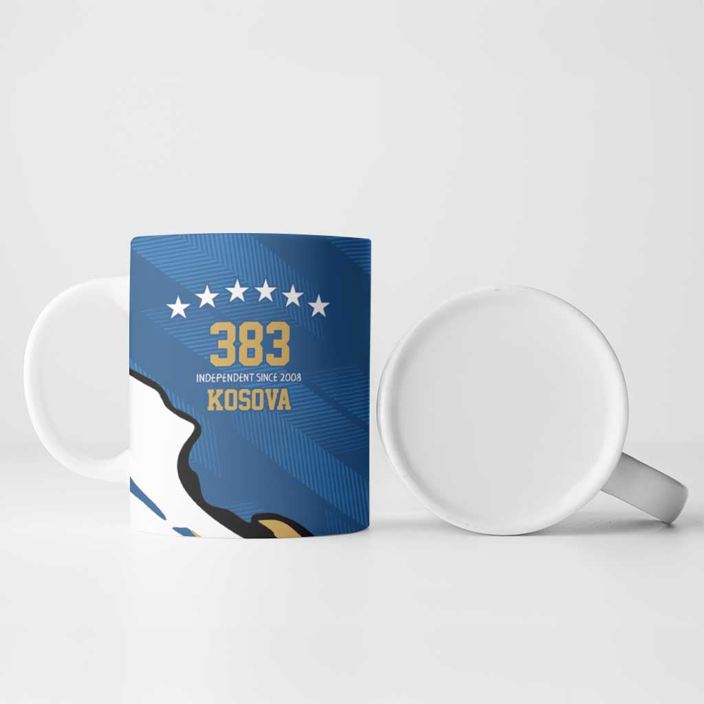 Personalized Kosova Nje Komb Nje Gjak Ceramic Mug Kosova 383 Independent Sice 2008 - Wonder Print Shop