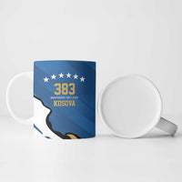 Personalized Kosova Nje Komb Nje Gjak Ceramic Mug Kosova 383 Independent Sice 2008 - Wonder Print Shop