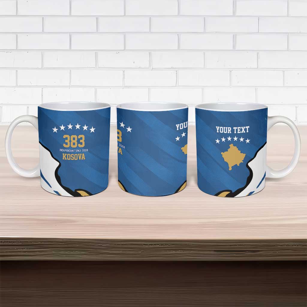 Personalized Kosova Nje Komb Nje Gjak Ceramic Mug Kosova 383 Independent Sice 2008 - Wonder Print Shop