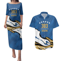 Personalized Kosova Nje Komb Nje Gjak Couples Matching Puletasi and Hawaiian Shirt Kosova 383 Independent Sice 2008 - Wonder Print Shop