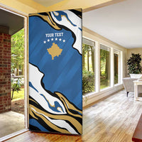 Personalized Kosova Nje Komb Nje Gjak Door Cover Kosova 383 Independent Sice 2008 - Wonder Print Shop