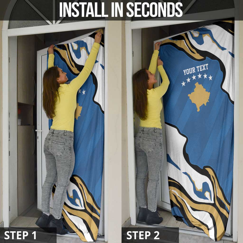 Personalized Kosova Nje Komb Nje Gjak Door Cover Kosova 383 Independent Sice 2008 - Wonder Print Shop