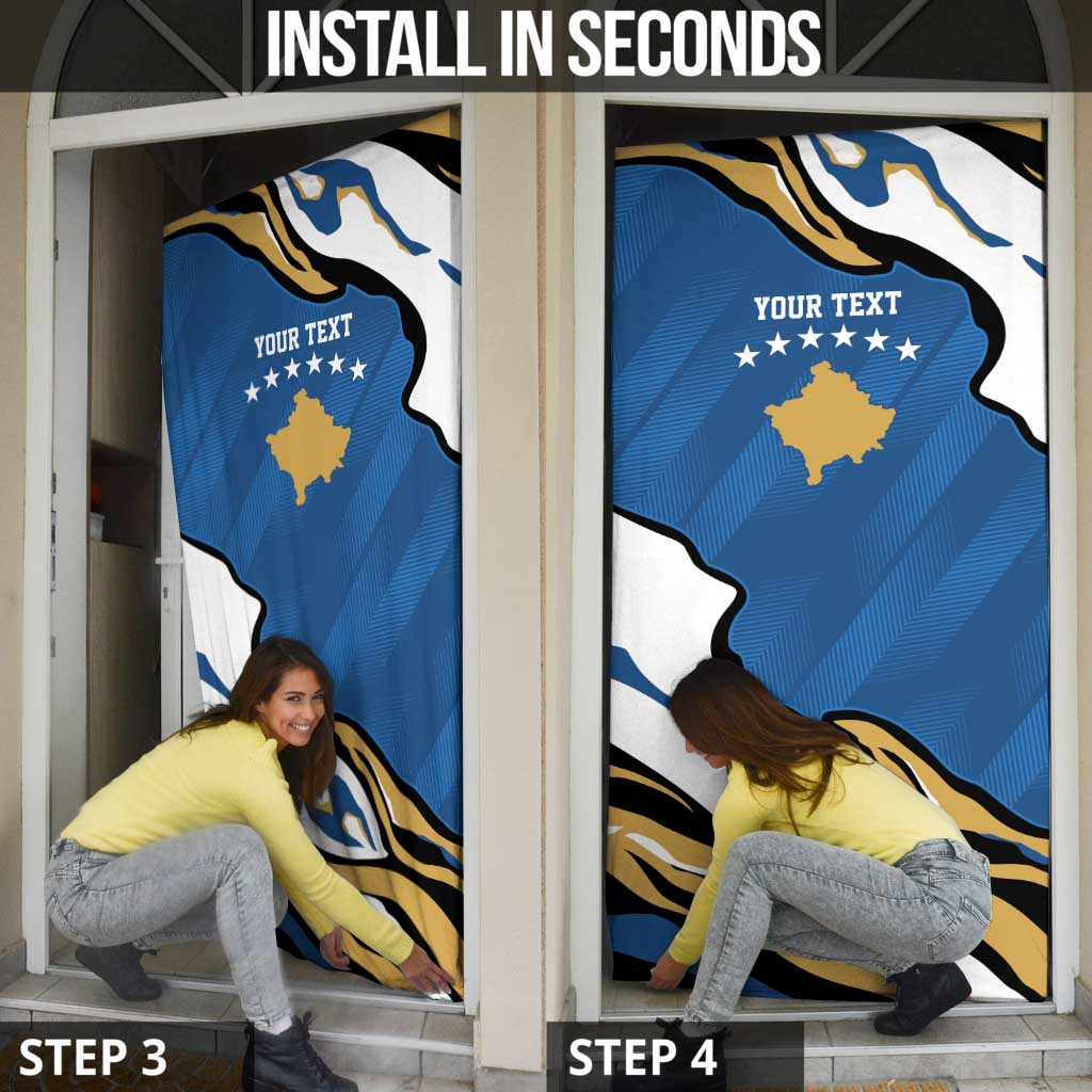 Personalized Kosova Nje Komb Nje Gjak Door Cover Kosova 383 Independent Sice 2008 - Wonder Print Shop