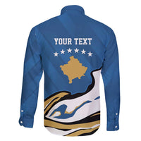 Personalized Kosova Nje Komb Nje Gjak Family Matching Long Sleeve Bodycon Dress and Hawaiian Shirt Kosova 383 Independent Sice 2008 - Wonder Print Shop