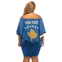 Personalized Kosova Nje Komb Nje Gjak Family Matching Off Shoulder Short Dress and Hawaiian Shirt Kosova 383 Independent Sice 2008 - Wonder Print Shop