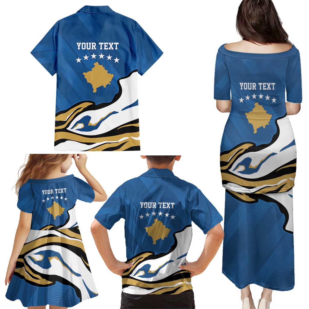 Personalized Kosova Nje Komb Nje Gjak Family Matching Puletasi and Hawaiian Shirt Kosova 383 Independent Sice 2008 - Wonder Print Shop