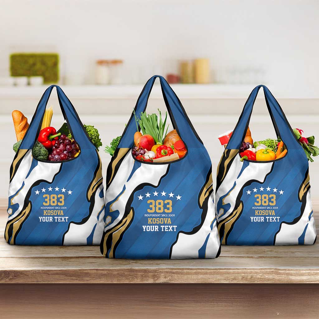 Personalized Kosova Nje Komb Nje Gjak Grocery Bag Kosova 383 Independent Sice 2008 - Wonder Print Shop