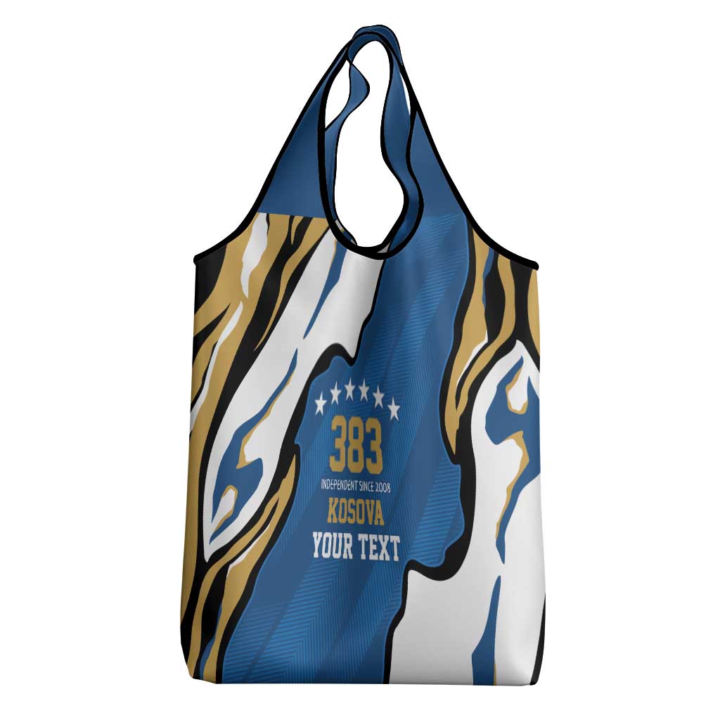Personalized Kosova Nje Komb Nje Gjak Grocery Bag Kosova 383 Independent Sice 2008 - Wonder Print Shop