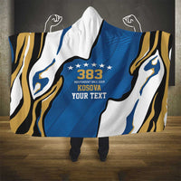 Personalized Kosova Nje Komb Nje Gjak Hooded Blanket Kosova 383 Independent Sice 2008 - Wonder Print Shop