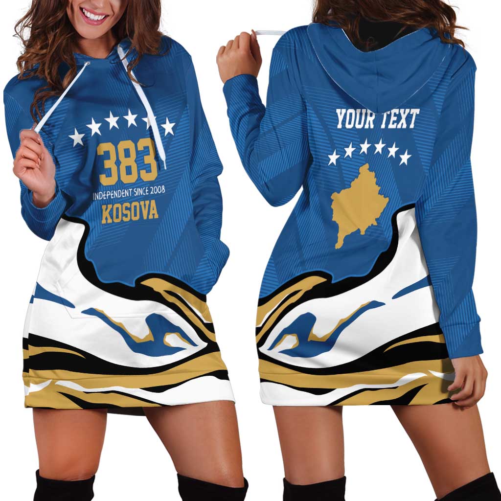 Personalized Kosova Nje Komb Nje Gjak Hoodie Dress Kosova 383 Independent Sice 2008 - Wonder Print Shop
