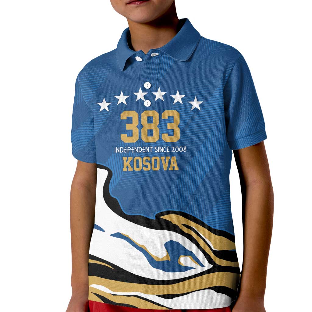 Personalized Kosova Nje Komb Nje Gjak Kid Polo Shirt Kosova 383 Independent Sice 2008 - Wonder Print Shop