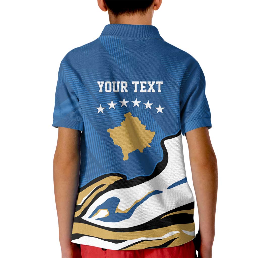 Personalized Kosova Nje Komb Nje Gjak Kid Polo Shirt Kosova 383 Independent Sice 2008 - Wonder Print Shop